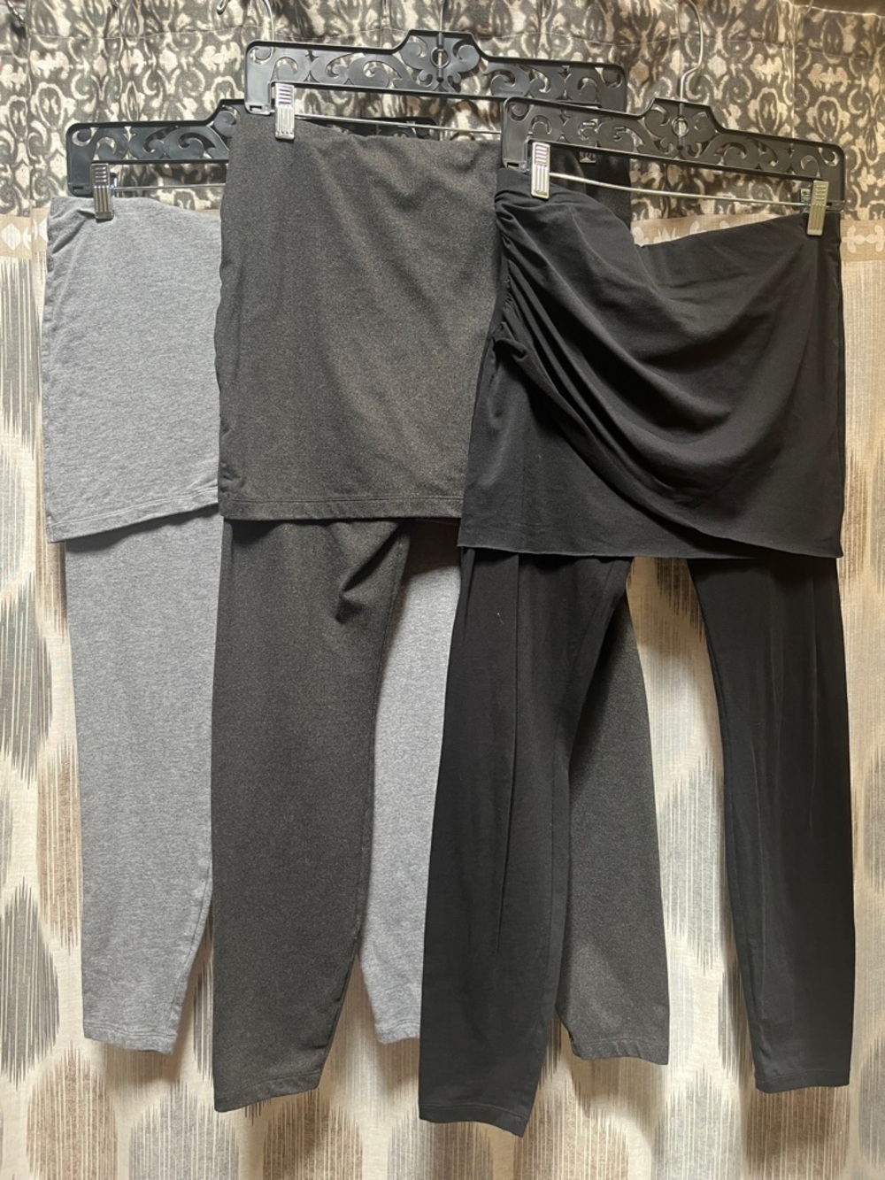 Women's cabi Brand Black & Gray Skirted Leggings Bundle